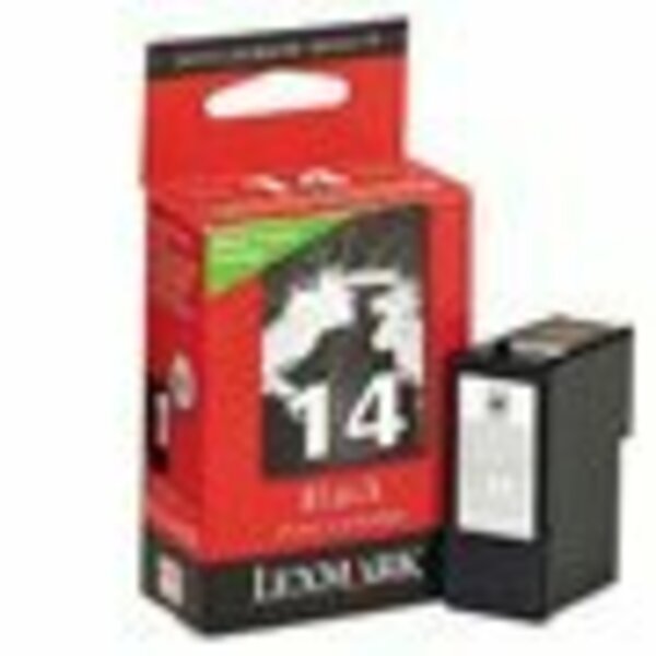 Lexmark #14 Black Inkjet Cartridge 175 YLD 18C2090
